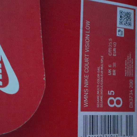 NIKE COURT VISION LOW WOMENS SHOES SNEAKERS SIZE 8 - Picture 11 of 11